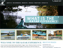 Tablet Screenshot of kayakexperience.com